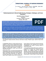 Addressing Burnout in Mental Health Nursing: Strategies, Challenges, and Future Directions