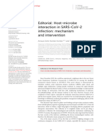 Editorial Host-Microbe Interaction in SARS-CoV-2 I