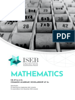 ISEB CE CASE Mathematics 13 Specification 2020 11.22