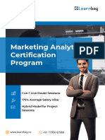 Marketing Analytics Certification Program