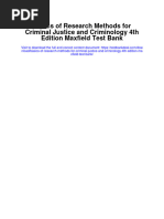 Basics of Research Methods For Criminal Justice and Criminology 4Th Edition Maxfield Test Bank Full Chapter PDF