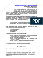 Project Optimization of Plant Stoppages