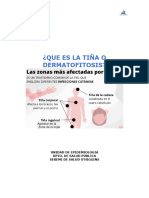 Antecedentes y Medidas Preventivas de La DERMATOFITOSIS (Tiña)