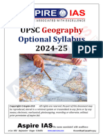 Geography Optional Syllabus For UPSC