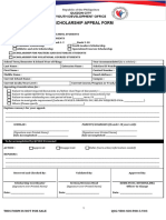 Scholarship Appeal Form