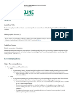 Practice Advisory For Preanesthesia Evaluation. An Updated Report by The American Society of Anesthesiologists Task Force On Preanesthesia