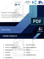 1 - Exame Psíquico I, II, III E IV