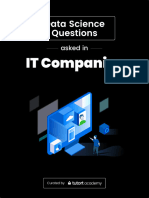 Data Science Interview Questions in IT