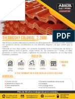 FT Teja Thermosky Colonial 2.2mm de 1.05mx5.694m