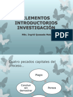 Elementos Introductorios Investigación