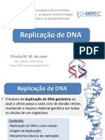 Replicação de DNA Replicação de DNA: Priscila M. M. de Leon