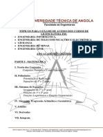 Tópicos para o Exame de Acesso de Eng Informática 2023 2024