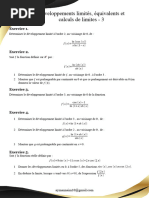 Développements Limités, Équivalents Et Calculs de Limites - 3