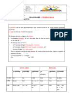 Grammaire 4e Les Pronoms