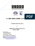 Thermal Conductivity of Metal Rod