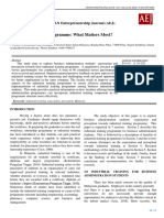 Industrial Training Programme: What Matters Most?: ASEAN Entrepreneurship Journal (AEJ)