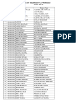 B.Tech. 1 Yr Updated List 19-20