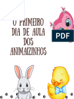 O Primeiro Dia de Aula Dos Animaizinhos