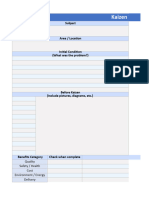 Free Kaizen Template Excel Download