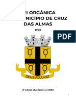 Lei Orgânica Do Município de Cruz Das Almas - Atualizada 2002