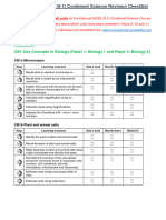 Ed Excel Gcse Combined Science Checklist