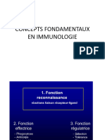 Concepts Fondamentaux en Immunologie