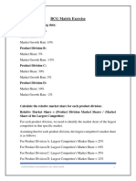 BCG Matrix Exercise 2024