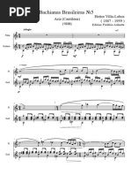 Villa-Lobos Aria FL & Guit. Score