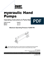 Hydraulic Hand Pumps: Operating Instructions & Parts Manual