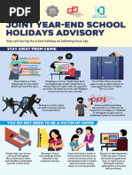 Joint School Advisory For December Holidays 2023