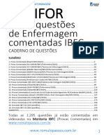 FAGIFOR - 1.295 Questões de Enfermagem Comentadas