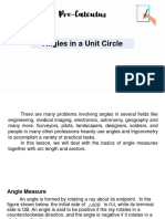 01 Angles in A Unit Circle