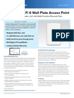 Cambium Networks Data Sheet Wi-Fi-6 XV2-22H Wallplate Access Point