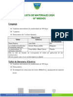 Lista de Materiales III° Medios 2024