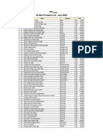 List & Price Produk JS Mart July 2023