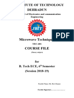 Microwave 6th Sem 2018 2019