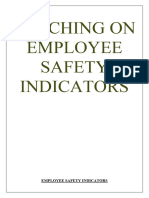 Employee Safety Indiactors