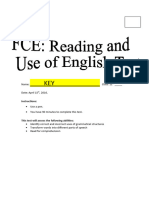 Fce Prep b1 Test Key