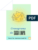 CRONOGRAMA DA CASA LIMPA Por Talita Cavalcante @talitacavalcanteoficial