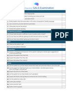 OSCE Checklist GALS Examination