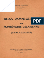 FDB Hors-Série - Bida Municipum en Maurétanie Césarienne - J. Martin - 1969 - 177 Pages