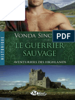 Le Guerrier Sauvage Aventuriers Des Highlands Tome 1 Vonda Sinclair