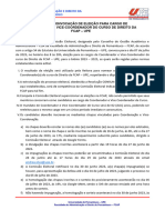 Edital de Convocacao de Eleicao para Cargo de Coordenador e Vice. Direito Assinado