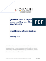 Qualifi Level 3 Diploma in Accounting and Finance Specification February 2023