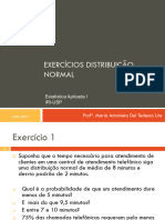 Aula 11 - Exercícios para A Aula Distrib. Normal