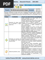 4to Grado Febrero - 02 Me Informo para Prevenir Riesgos (2023-2024)