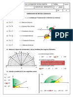 Exercícios Retas e Ângulos (Gabarito)