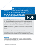 CPA CANADA - Applying CAS in The Crypto-Asset Sector - Relevance and Reliability