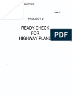 Ready Check FOR Highway Plan8J: Project 2