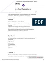 10 Exercícios Sobre o Classicismo (Com Gabarito Comentado) - Toda Matéria